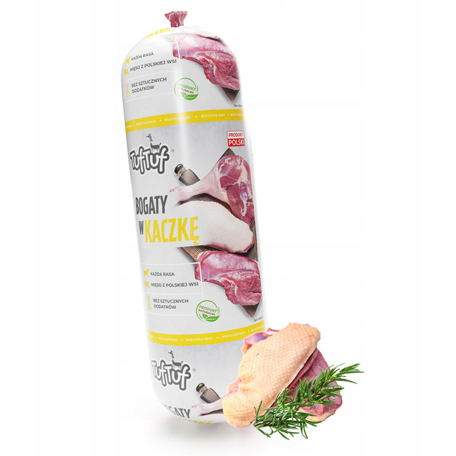 BATON TUFTUF Kiełbasa dla psa Kaczka 900g