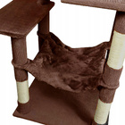 Drapak dla kota Gaczoo duży wieża legowisko brązowy 55 x 45 x 143 cm