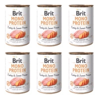 Brit Mono Protein 6 x 400g TURKEY & Sweet Potato mokra karma dla psa