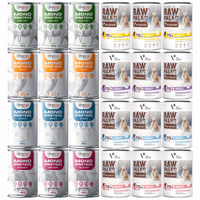 Raw Paleo Gaczoo MONO PROTEIN karma mokra dla psa mix smaków 24 x 400g