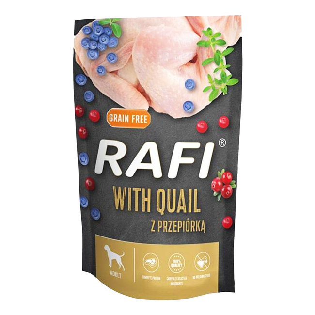 RAFI mokra karma dla psa Przepiórka 500g saszetka bezzbożowa Dolina Noteci