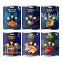 Gaczoo Miejska Miska bezzbożowa karma mokra dla psa Mix smaków 6 x 400g