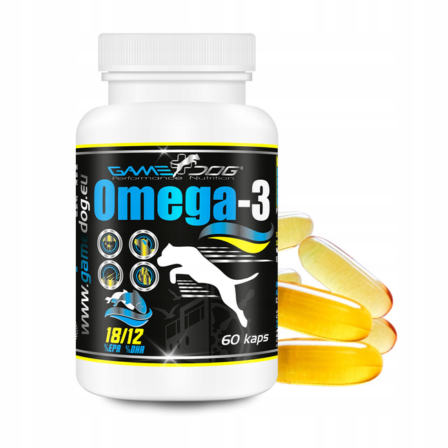 GAME DOG Suplement dla psa Omega 3 witaminy 60 kapsułek