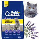CALITTI Strong Żwirek bentonitowy dla kota Lawendowy 20 L