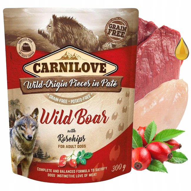 CARNILOVE DOG POUCH Mix smaków karma dla psa mokra 8 x 300g bezzbożowa