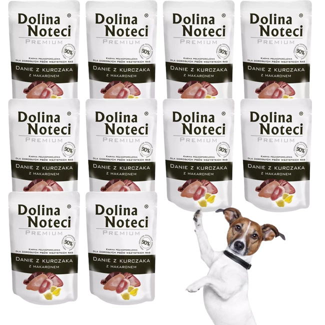 Dolina Noteci Premium Danie mokra karma dla psa 10 x 100g Kurczak