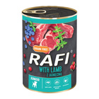 RAFI JUNIOR Karma mokra dla szczeniąt Jagnięcina 400g Bezzbożowa