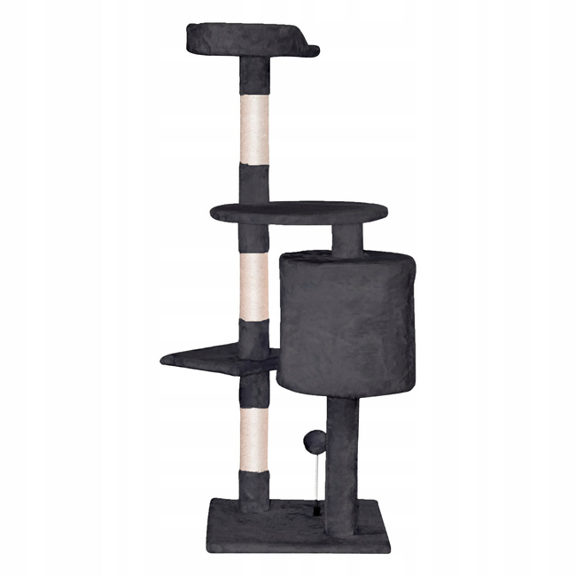 Drapak dla kota Gaczoo duży wieża legowisko ciemny szary 40 x 40 x 116 cm