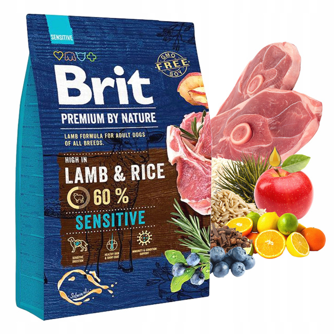 Brit By Nature 3 kg Sensitive Lamb sucha karma dla psa