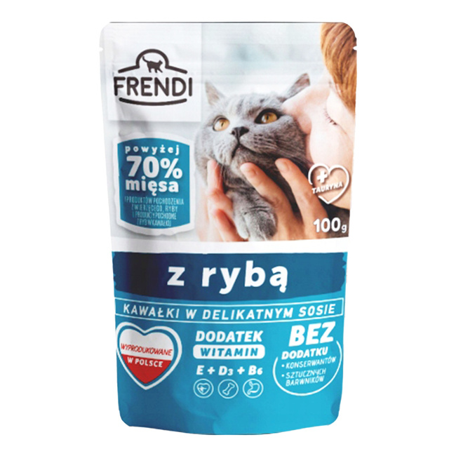 Frendi mokra karma dla kota 100g Ryba