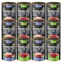 SUPER RAFI Cat karma mokra dla kota mix smaków 12 x 400g