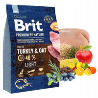 Brit By Nature 3 kg Turkey Light sucha karma dla psa