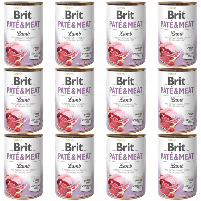 Brit Pate & Meat 12 x 400g Lamb mokra karma dla psa