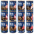 Brit By Nature 12 x 400g Mix mokra karma dla psa