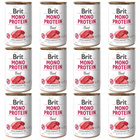 Brit Mono Protein 12 x 400g Beef mokra karma dla psa
