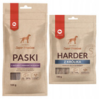 MACED Zestaw przysmaków dla psa Paski królik 100g + Harder królik 100g