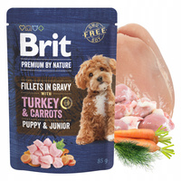 Brit By Nature Junior 85g Turkey mokra karma dla szczeniąt