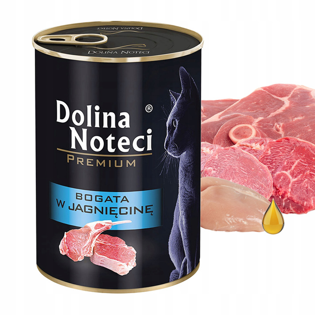 DOLINA NOTECI Premium Karma mokra dla kota Jagnięcina 400g