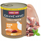 Animonda GranCarno Adult Single Protein mokra karma dla psa 12 x 800g kurczak 