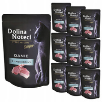 DOLINA NOTECI Premium Senior Danie karma mokra kota Jagnięcina 10 x 85g