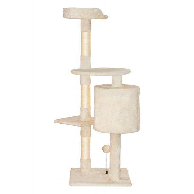 Drapak dla kota Gaczoo duży wieża legowisko beżowy 40 x 40 x 116 cm