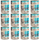 Wiejska Zagroda mokra karma dla kota Indyk Łosoś 12 x 400g Bezzbożowa