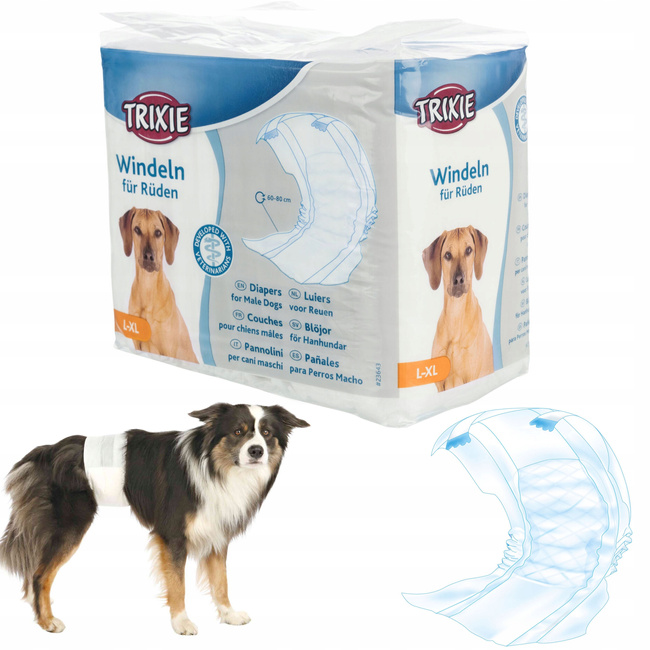 TRIXIE PIELUCHY dla psów - samca Pampersy r. L-XL