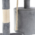 Drapak dla kota Gaczoo duży wieża legowisko jasny szary 40 x 40 x 116 cm