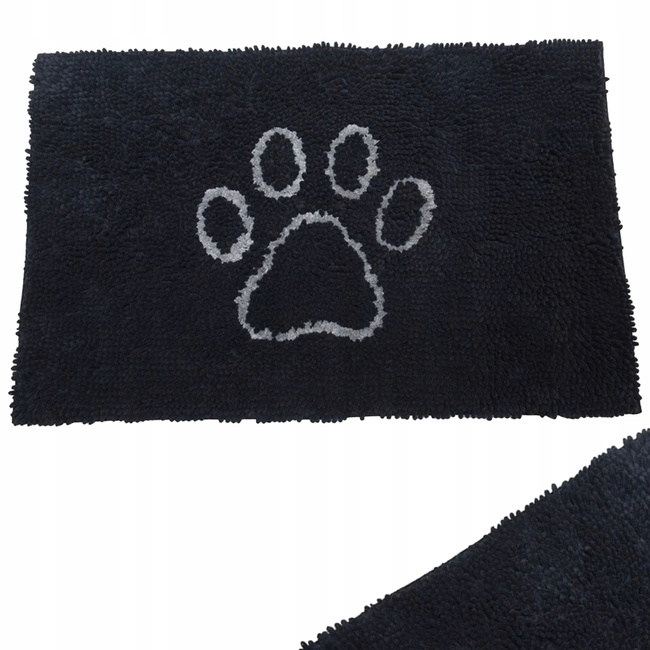 DIRTY DOG Mata Absorbująca wodę czarna 58 x 41 cm