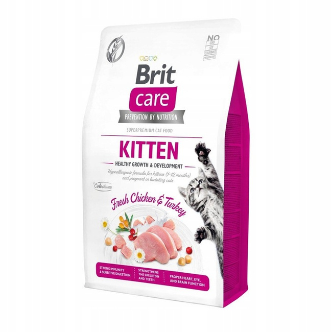 Brit Care Kitten 2 kg Chicken Turkey sucha karma dla kociąt