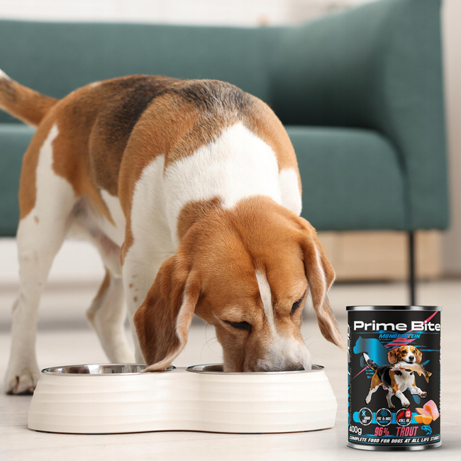 GAME DOG Prime Bite Monoprotein mokra karma dla psa mix smaków 8 x 400g