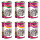BENEK Chunks Karma mokra dla kota MIX Smaków 6 x 415g