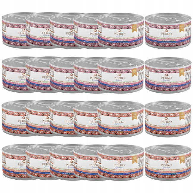 PERRO Gourmet Karma mokra dla psa mix smaków 24 x 200g