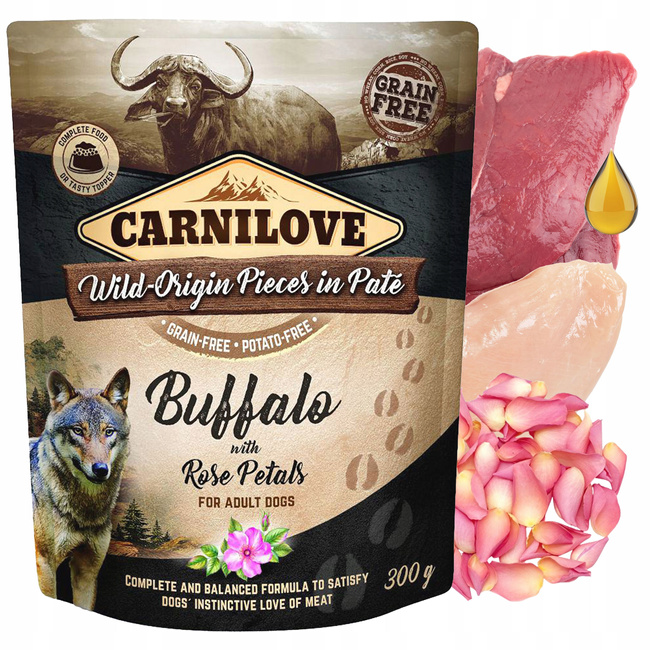 CARNILOVE DOG POUCH Mix smaków karma dla psa mokra 8 x 300g bezzbożowa