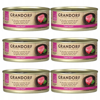 GRANDORF zdrowa karma mokra dla kota Tuńczyk 6 x 70g Bezzbożowa