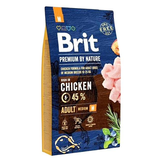 Brit by Nature 8 kg M Chicken sucha karma dla psów