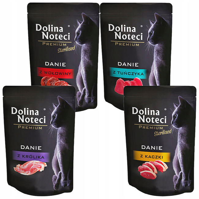 DOLINA NOTECI Premium karma mokra dla kota mix smaków 80 x 85g bezzbożowa