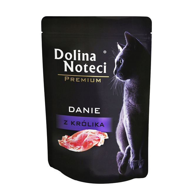 Dolina Noteci Premium Danie mokra karma dla kota 85g Królik