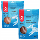 MACED Zestaw przysmaków dla psa Strips Królik 500g + Kaczka i Wołowina 500g