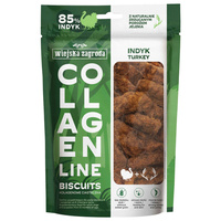 WIEJSKA ZAGRODA COLLAGEN Ciasteczka kolagenowe przysmak dla psa Indyk 90g