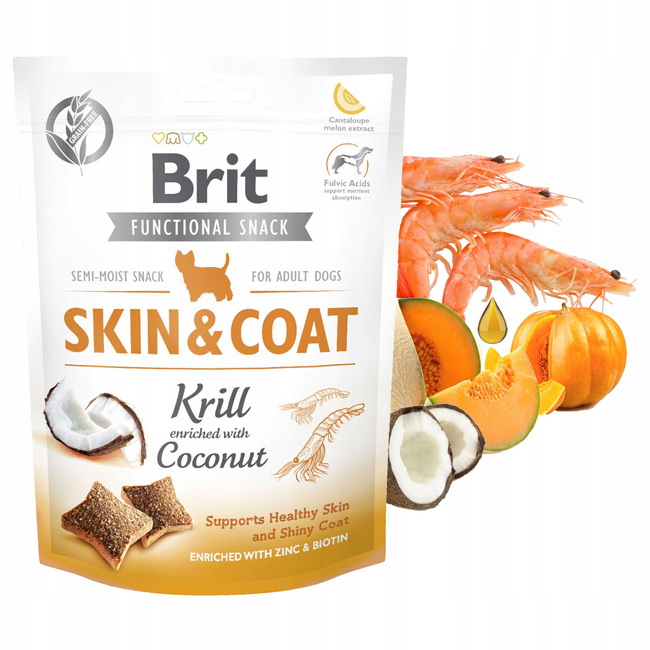 Brit Care Functional snack 150g Skin & Coat przysmak dla psa 