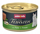 Animonda Vom Feinsten Mousse mokra karma dla kota 12 x 85g indyk bażant