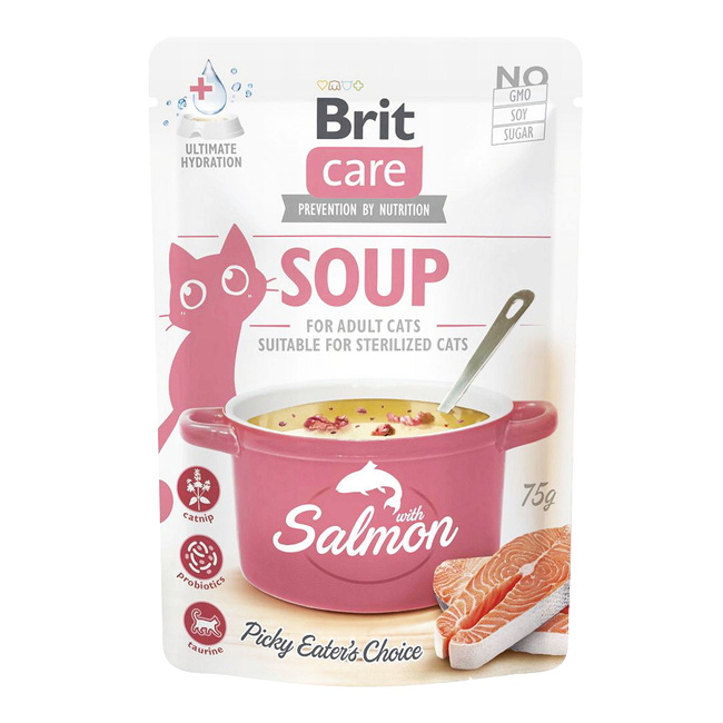 Brit Care Soup 75g Salmon mokra karma dla kota w formie zupy