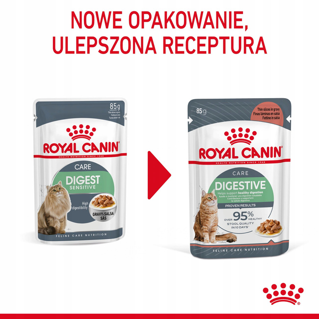 ROYAL CANIN Feline Care Nutrition - Digestive Care - Wet Gravy 12 x 85 g