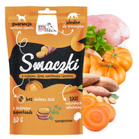 Syta Micha smaczki przysmak dla psa indyk dynia marchew 80g