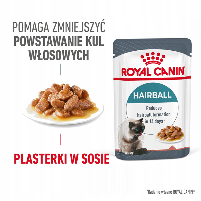 ROYAL CANIN Hairball Gravy karma mokra w sosie dla kota 24 x 85g