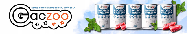 Mokra karma monobiałkowa dla psa Gaczoo MONO PROTEIN Tuńczyk 12 x 400g