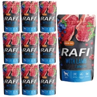 Karma mokra dla psa RAFI Jagnięcina 10 x 500g