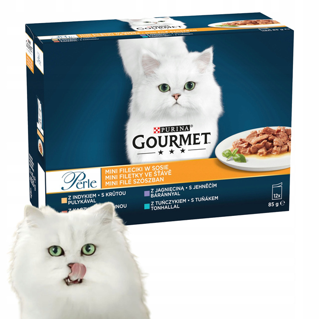 PURINA Gourmet Perle karma mokra dla kota mix smaków 12 x 85g
