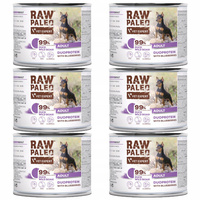 RAW PALEO Duoprotein Kaczka Dzik karma dla psa mokra 6 x 200g bezzbożowa